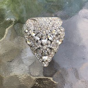 Vintage 1920s Dress/ shoe /  scar or jacket clip